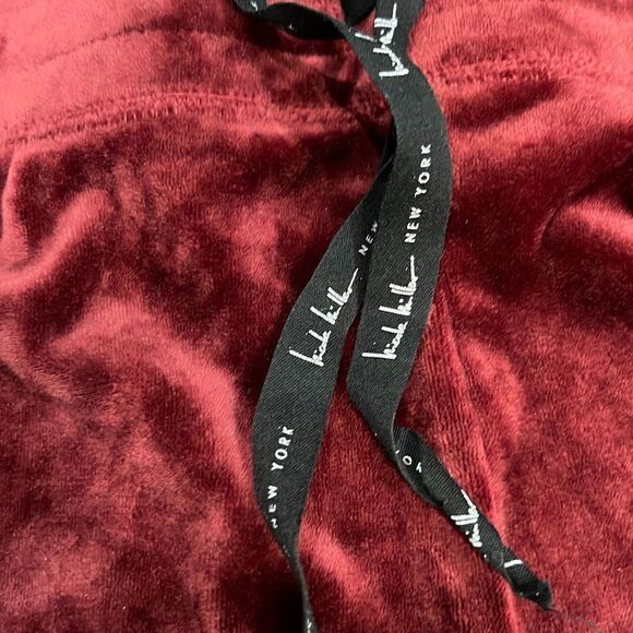 NICOLE MILLER Burgundy Red Drawstring Pants Size XL - Picture 4 of 6